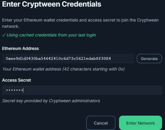 Enter Cryptween